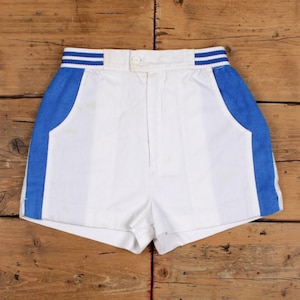 80s Striped Shorts White - Etsy