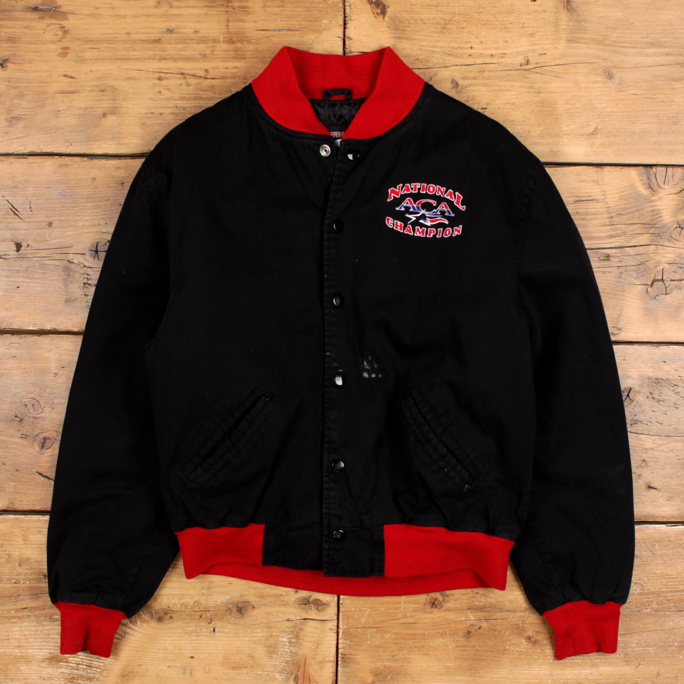 Vintage National Champion Varsity Jacket M 90s Bomber ACA 