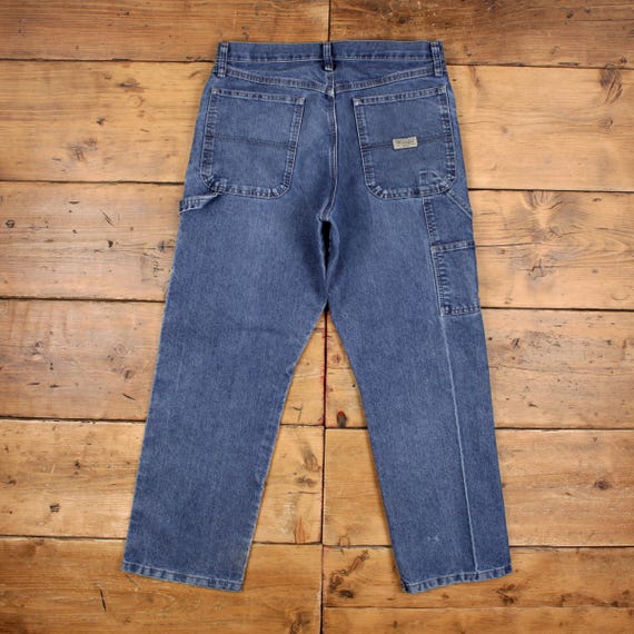 Wrangler Baggy Carpenter Jeans 32x30 Mens 00s Blue Stonewash 