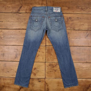 Vintage True Religion Jeans Pants Trousers 33x34 USA Made Stonewash Denim Y2K image 2