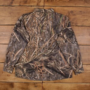 Drake Real Tree Shirt XL Mens Button Camo Hunting Pockets Outdoor Gear Brown image 2