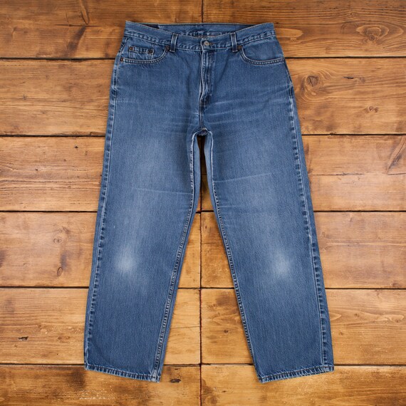 Vintage Levis 577 Jeans 34 X 31 USA Made 90s Stonewash Straight Blue Womens Etsy