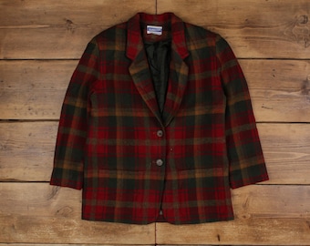 ジャケット・アウター PENDLETON Vintage Virgin Wool Check JKT Vintage 1950s Pendleton plaid wool silk lined ricky jacket