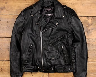 Vintage Wilsons Leather Jacket M 90s M.julian Lined Brown - Etsy