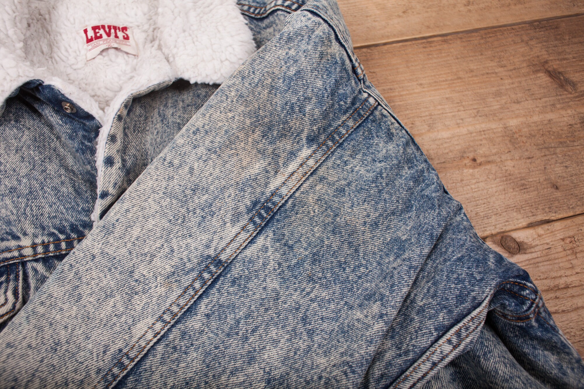 Vintage Levis Sherpa Jacket XL 80s USA 