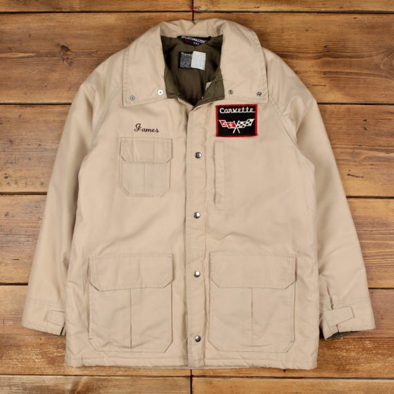 Vintage Sportsmaster Workwear Jacket L Mens USA Made 90s Beige