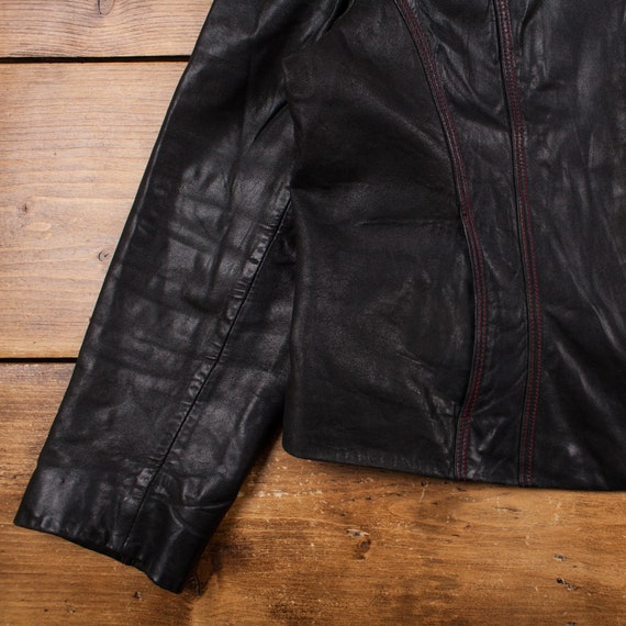 Vintage Winlit Leather Jacket XL New York Black W… - image 6