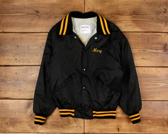 【レア】80s Delong Rams LINDA SATIN JKT USA 1980s-los-angeles-rams-bomber-