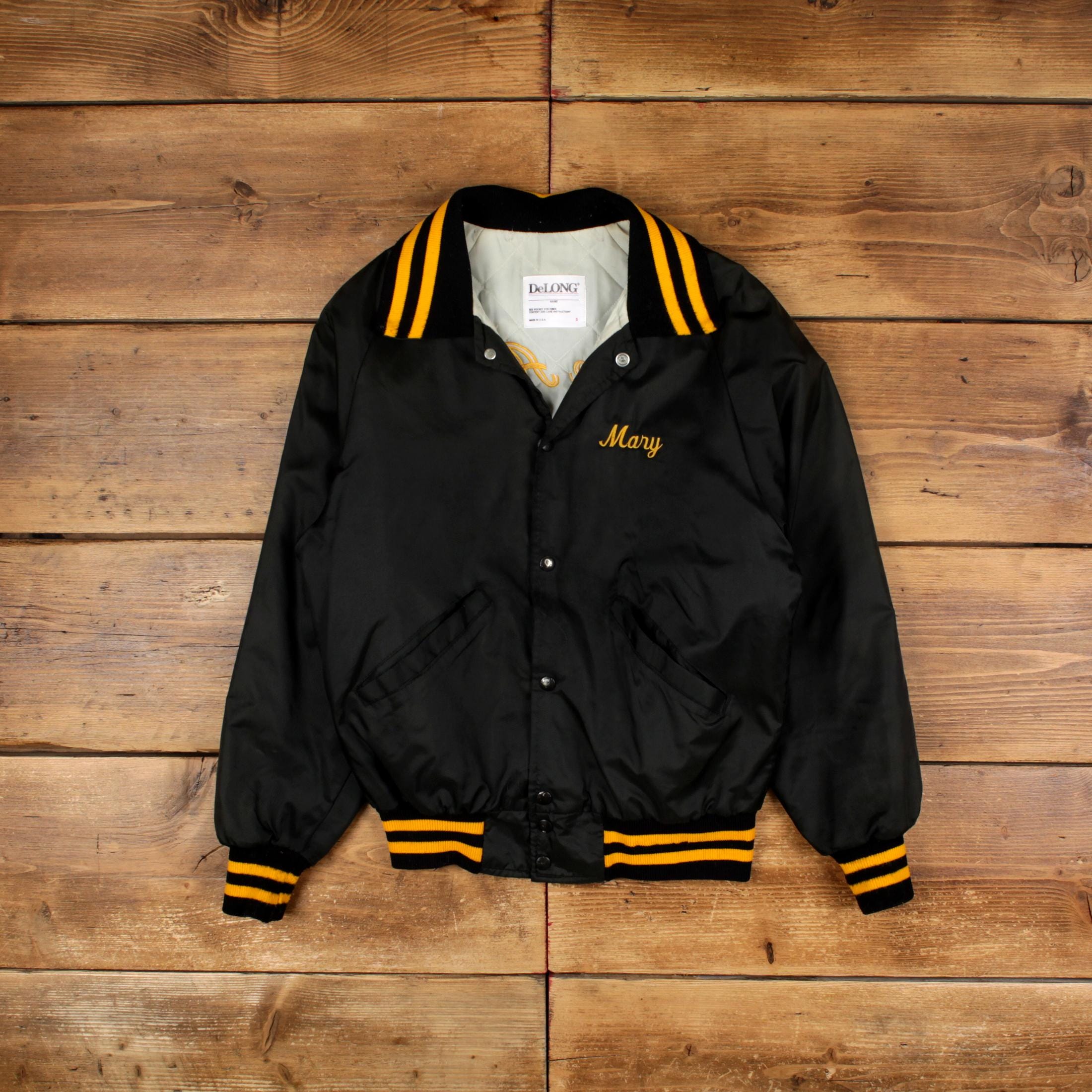 【レア】80s Delong Rams LINDA SATIN JKT USA Vintage rams jacket - Gem