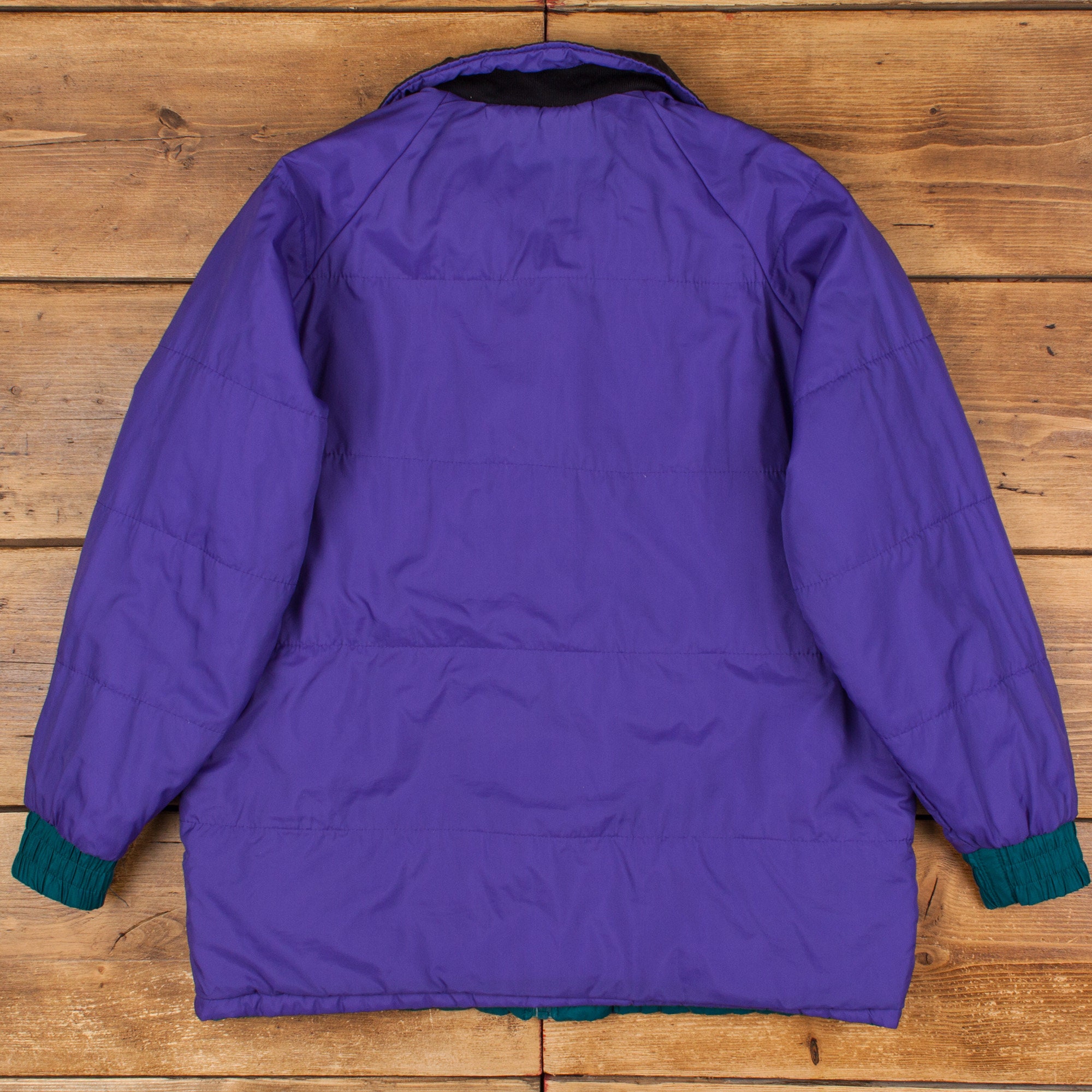 Veste d'extérieur Columbia vintage XL matelassée réversible bleu - France