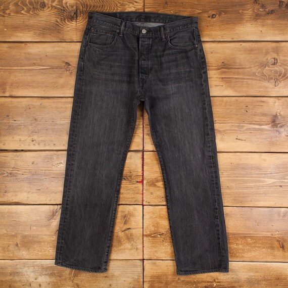 Vintage Levis 501 Jeans 36 x 30 Dark Wash Straigh… - image 1