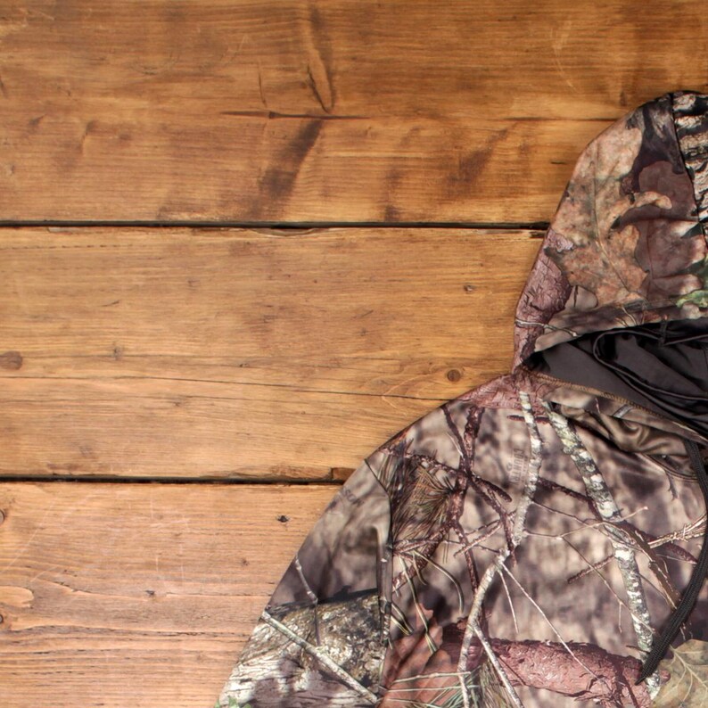 Mossy Oak Hoodie Sweatshirt 3XL Mens Camouflage Outdoor Hunting Brown image 4