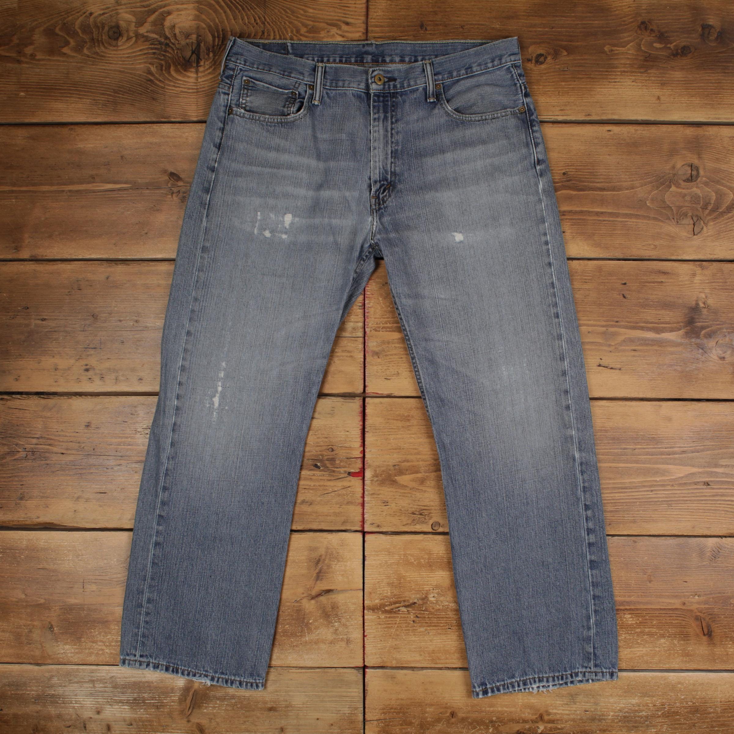 Levis 569 Jeans 36x32 Blue 00s Relaxed Straight Medium Stonewash 