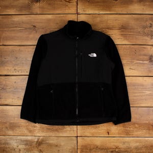 Vintage North Face Outdoor Jacket XL Denali Fleece Black Womens