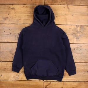 Vintage Russell Athletic Blank Hoodie M 90s USA Made Roundneck Hooded Womens