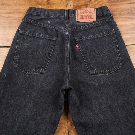 Vintage Levis 518 Jeans 27 x 30 Dark Wash Straigh… - image 10