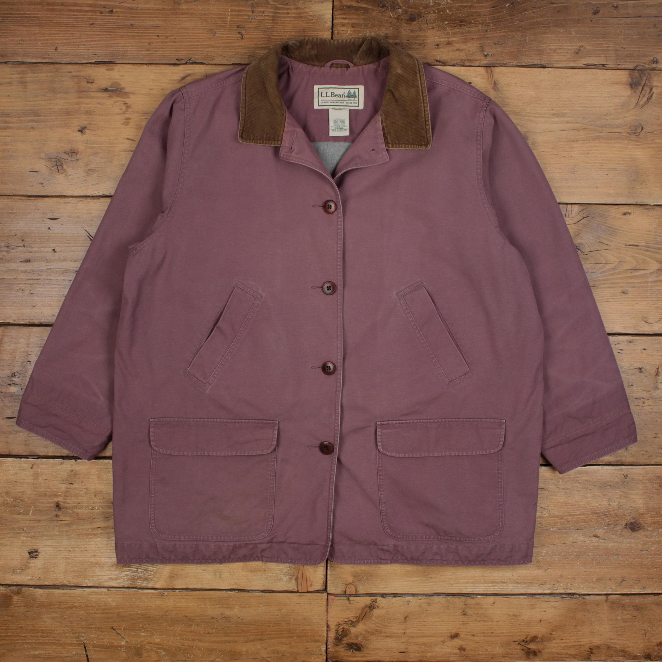 Vintage L.l.bean Workwear Jacket 2XL 90s Barn Coat Chore Purple