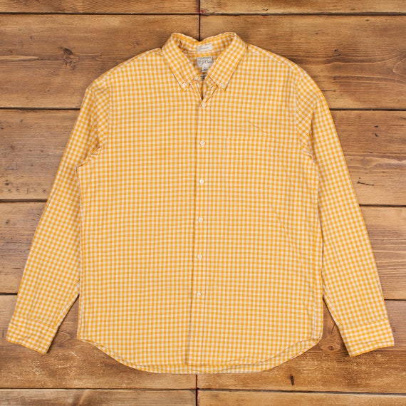J crew gingham shirt mens deals