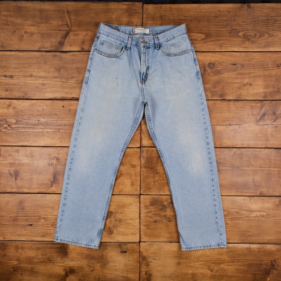 Vintage Levis 505 Jeans 33 X 29 Stonewash Straight Blue Denim Etsy