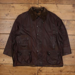 Vintage Barbour Wax Jacket 2XL Beaufort A190 C52 Brown
