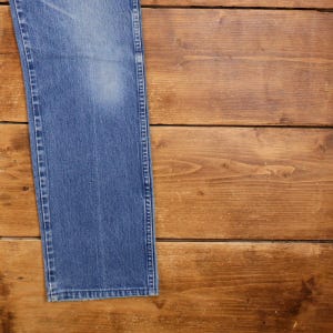 Vintage Wrangler Jeans Hose Hose 34x33 USA Made 90er Jahre Unisex Gerade Blau Bild 10