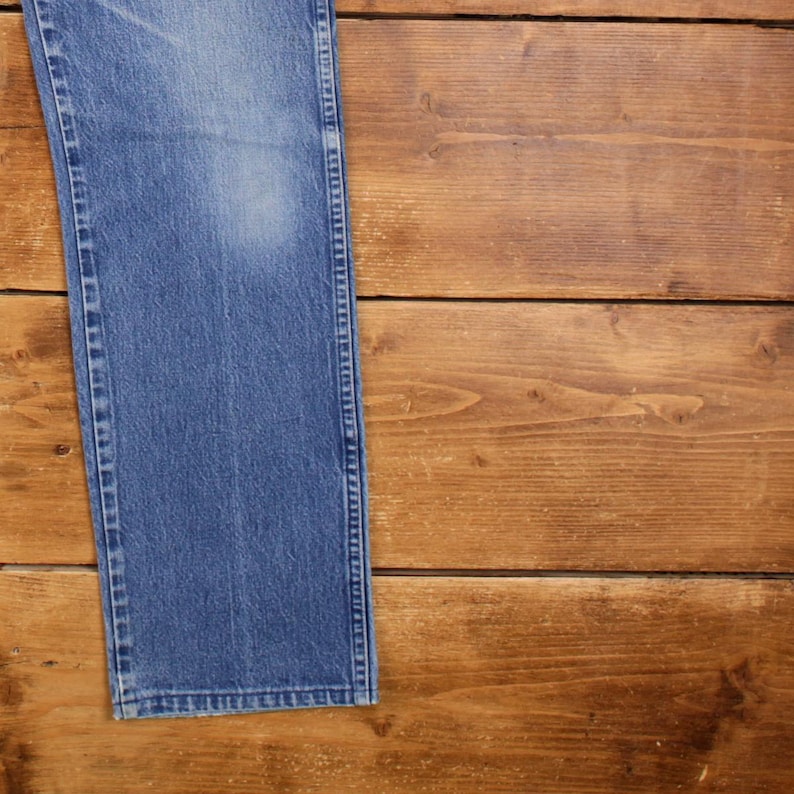 Vintage Wrangler Jeans Hose Hose 34x33 USA Made 90er Jahre Unisex Gerade Blau Bild 10