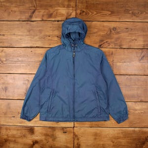 Vintage L.L.Bean Windbreaker Jacket L Lightweight Blue Womens