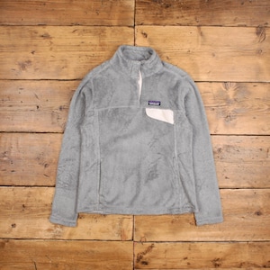 Vintage Patagonia Outdoor Jacket M Snap T Fleece Grey Womens
