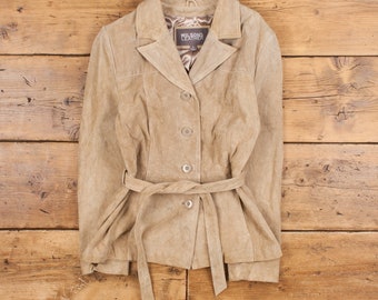 Vintage Hill & Archer Leather Jacket M 90s Suede Bomber Vintage Hill & Archer Leather Jacket M 90s Suede Bomber