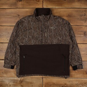 Drake Waterfowl Systems Jacket 2XL Mens Brown Polyester Pullover 1/4 Zip image 1