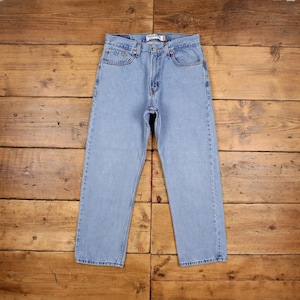 Vintage Levis 505 Jeans 32 x 28 Stonewash Straight Blue Red Tab Denim