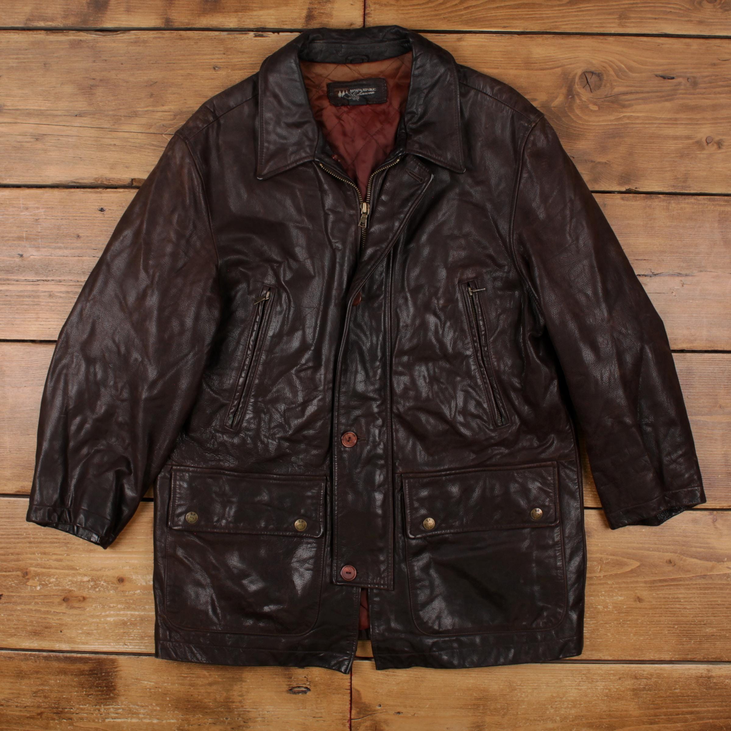 ジャケット・アウター 90s banana republic leather jacket y2k 90S Leather Blazer | Banana Republic