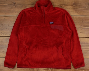 Kurtka outdoorowa Vintage Patagonia XL Snap T Fleece Red damska