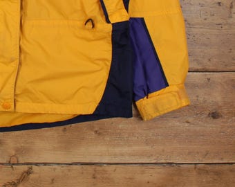 Vintage Columbia Outdoor Jacket XL 90s Windbreaker Yellow Womens