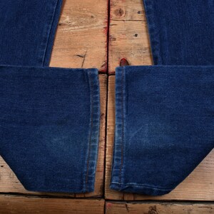 Wrangler Jeans 35x36 Azul Oscuro Lavado a la Piedra Corte Recto Cierre de Cremallera Estilo Western Denim imagen 5