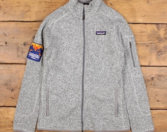 Giacca da esterno vintage Patagonia M Better Sweater Fleece grigia da donna