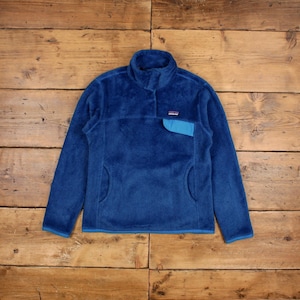 Vintage Patagonia Outdoor Jacket M Snap T Fleece Blue Womens