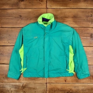 Vintage Columbia Windbreaker Jacket L Green