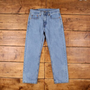 Vintage Levis 505 Jeans 32 x 30 Medium Wash Straight Blue Red Tab Denim