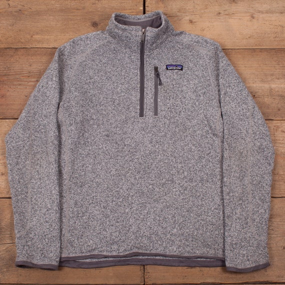 Mens Patagonia Grey Quarter Zip Better Sweater Swe