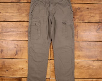 Vintage Wrangler Carpenter Pants Trousers 34x31 Unisex Straight Grey