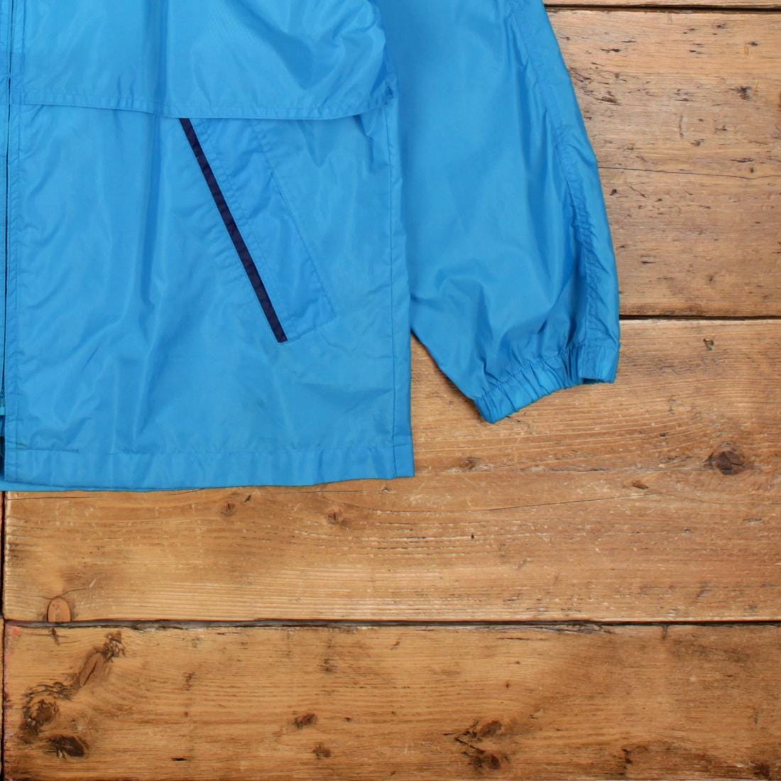 Vintage Eddie Bauer Outdoor Jacket S 80s Windbreaker Raglan Blue