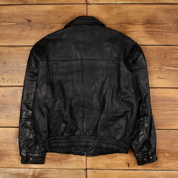 Vintage New Zealand Outback Leather Jacket L Bomber Black - Etsy