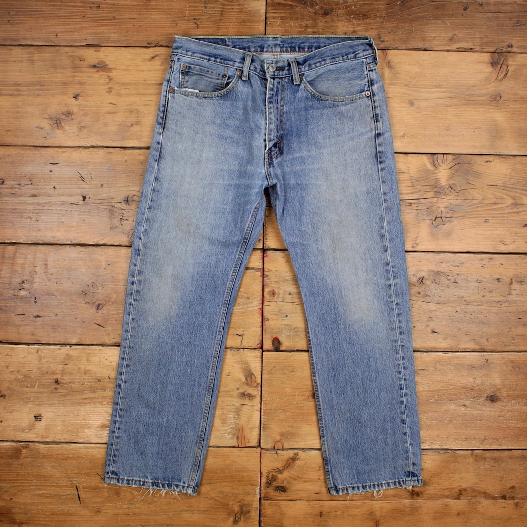 Kohl's 059 Levis 505 Jeans 34x29 Mens 00s Blue Regular Straight Light Stonewash ...
