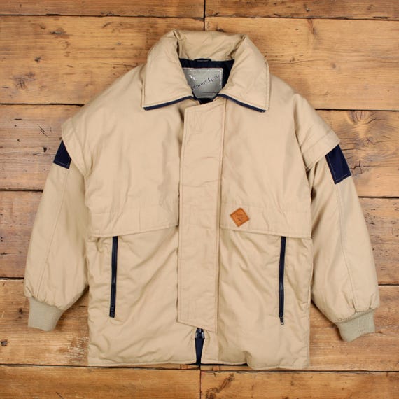pop84 ビンテージ 90s ベージュ ジャケット M Vintage Adventure Gear Down Jacket M Mens 90s Beige USA Made