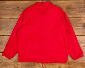 COACH レッド M-65ジャケット XL Vintage Fieldmaster Coach Jacket XL 80s Raglan Red Snap - Etsy