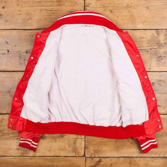 Vintage Bomber Jacket M 80s Raglan Red Snap - Etsy Vintage Bomber Jacket M 80s Raglan Red Snap - Etsy