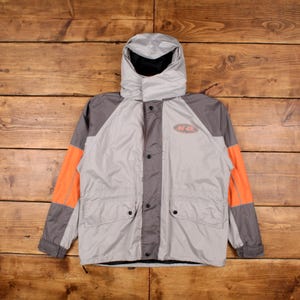 Vintage Harley Davidson Outdoor Jacket L Logo Grey