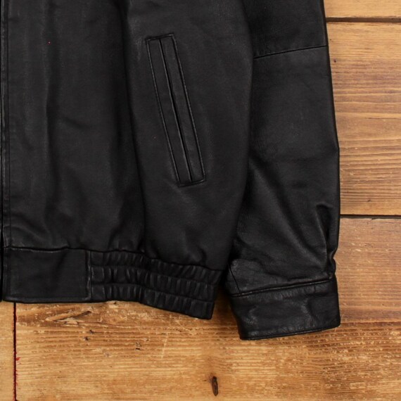 Vintage St John's Bay Leather Jacket L Black - Etsy Israel