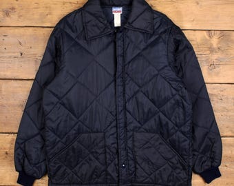Vintage 70s Big Mac Quilted Blue Workwear Mechanic Jacket - Etsy